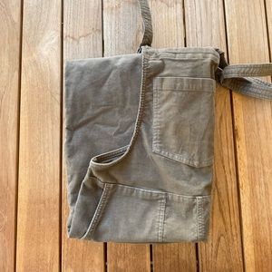 Green/khaki Aerie Corduroy Overalls